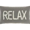 Pillows-Kirkland's Home Cotton Relax Tufted Lumbar Pillow Gray