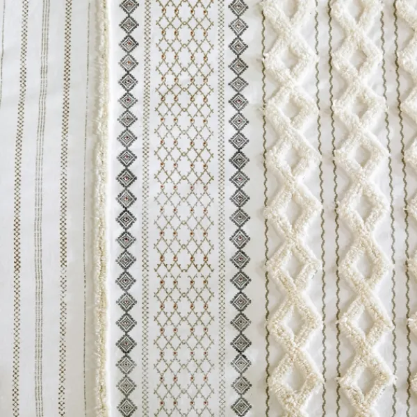 Comforters-Kirkland's Home Cotton Tufted Full/Queen 3-Pc. Comforter Set Ivory