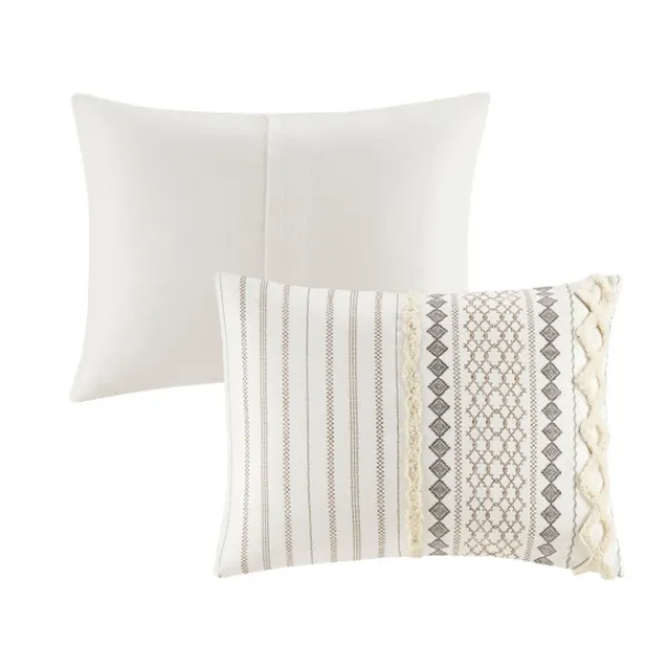 Comforters-Kirkland's Home Cotton Tufted King 3-Pc. Comforter Set Ivory