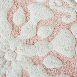 Bathroom Rugs-Kirkland's Home Cotton Tufted Medallion Bath Mat, 25 In. Pink