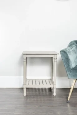 Accent & End Tables-Kirkland's Home Crate Shelf Side Table Gray