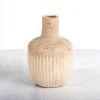 Vases-Kirkland's Home Cream Acorn Ceramic Vase, 8 In. Ivory
