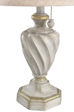 Table Lamps-Kirkland's Home Cream And Off-White Table Lamp Ivory