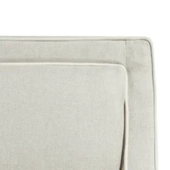 Accent Chairs-Kirkland's Home Cream And White Contrast Welting Accent Chair Ivory