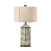 Table Lamps-Kirkland's Home Cream Beaded Table Lamp Tan