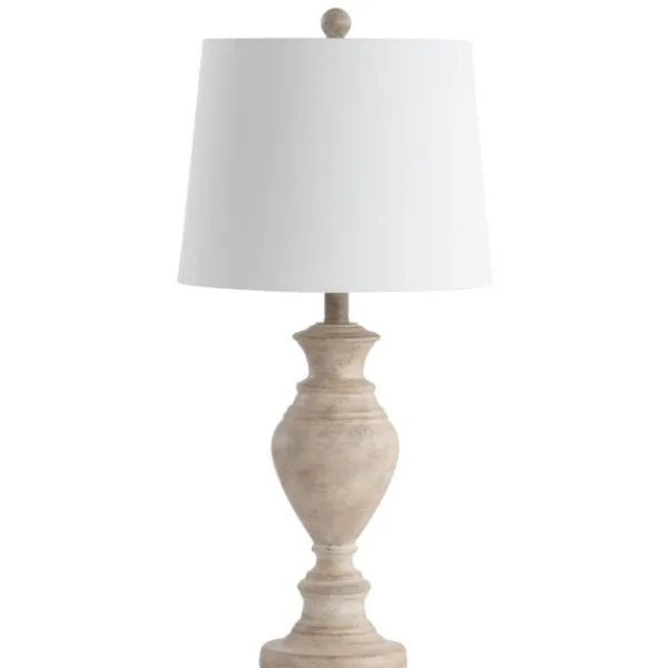 Table Lamps-Kirkland's Home Cream Classic Curve Table Lamp White