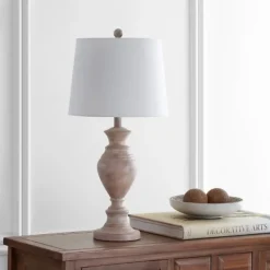 Table Lamps-Kirkland's Home Cream Classic Curve Table Lamp White