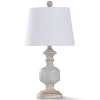 Table Lamps-Kirkland's Home Cream Copper Malta Painted Table Lamp White