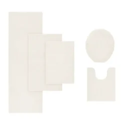 Bathroom Rugs-Kirkland's Home Cream High Pile Marshmallow Bath Mat, 72 In. Ivory