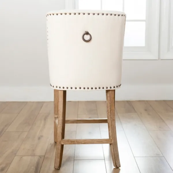 Bar Stools & Counter Height Stools-Kirkland's Home Cream Julia Counter Stool Ivory