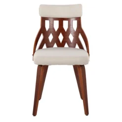 Dining Chairs-Kirkland's Home Cream Lattice Back 2-Pc. Dining Chair Set White