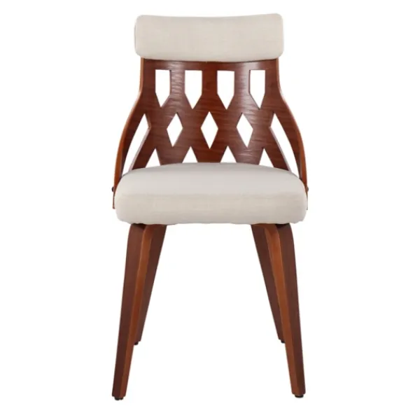 Dining Chairs-Kirkland's Home Cream Lattice Back 2-Pc. Dining Chair Set White