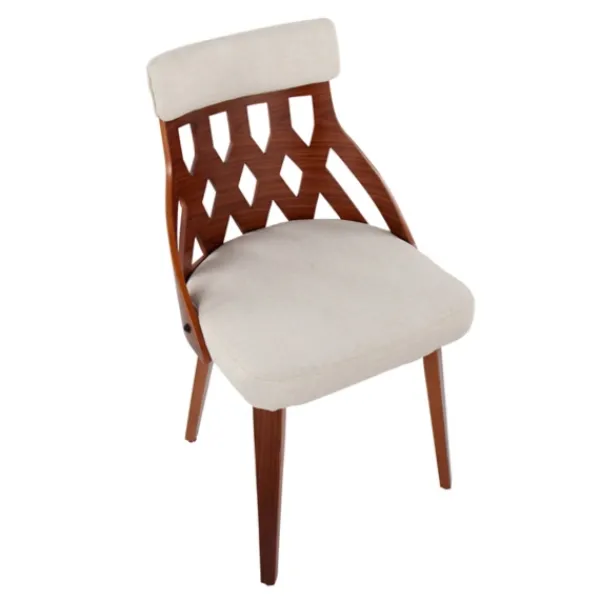 Dining Chairs-Kirkland's Home Cream Lattice Back 2-Pc. Dining Chair Set White