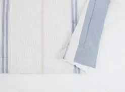 Comforters-Kirkland's Home Cream Mason Full/Queen 3-Pc. Comforter Set Blue