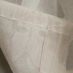 Curtains & Drapes-Kirkland's Home Cream Ogival Sheer Single Curtain Panel, 84 In. Ivory