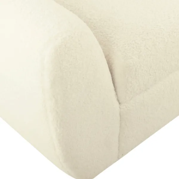 Benches & Ottomans-Kirkland's Home Cream Sherpa And Wood Storage Bench Ivory