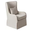 Accent Chairs-Kirkland's Home Cream Slipcovered Accent Chair Ivory
