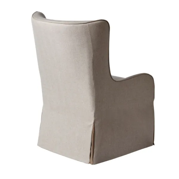 Accent Chairs-Kirkland's Home Cream Slipcovered Accent Chair Ivory