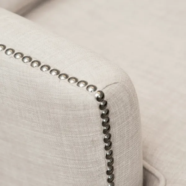 Accent Chairs-Kirkland's Home Cream Tufted Armchair With Lumbar Pillow Ivory