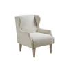 Accent Chairs-Kirkland's Home Cream Wingback Martha Stewart Accent Chair Ivory