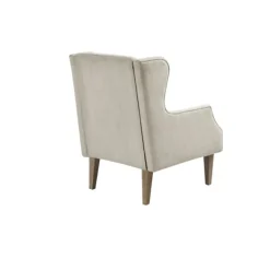 Accent Chairs-Kirkland's Home Cream Wingback Martha Stewart Accent Chair Ivory