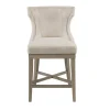 Bar Stools & Counter Height Stools-Kirkland's Home Cream Wingback Swivel Seat Counter Stool