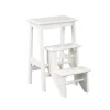 Bar Stools & Counter Height Stools-Kirkland's Home Cream Wooden 3-Level Step Stool Ivory
