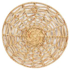 Wall Plaques-Kirkland's Home Cream Woven Dried Plant Wall Sculptures, Set Of 3 Ivory/Tan