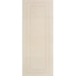 Bathroom Rugs-Kirkland's Home Creme Plush Reversible Cotton Bath Mat, 60 In. Ivory