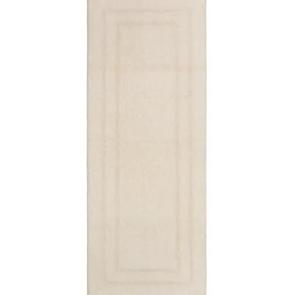 Bathroom Rugs-Kirkland's Home Creme Plush Reversible Cotton Bath Mat, 60 In. Ivory