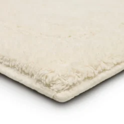 Bathroom Rugs-Kirkland's Home Creme Plush Reversible Cotton Bath Mat, 45 In. Ivory