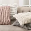 Pillows-Kirkland's Home Crochet Pom Pom Cotton Pillow Gray