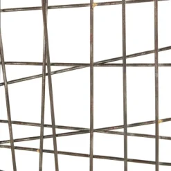 Wall Plaques-Kirkland's Home Crosshatch Metal Frame Plaque Brown