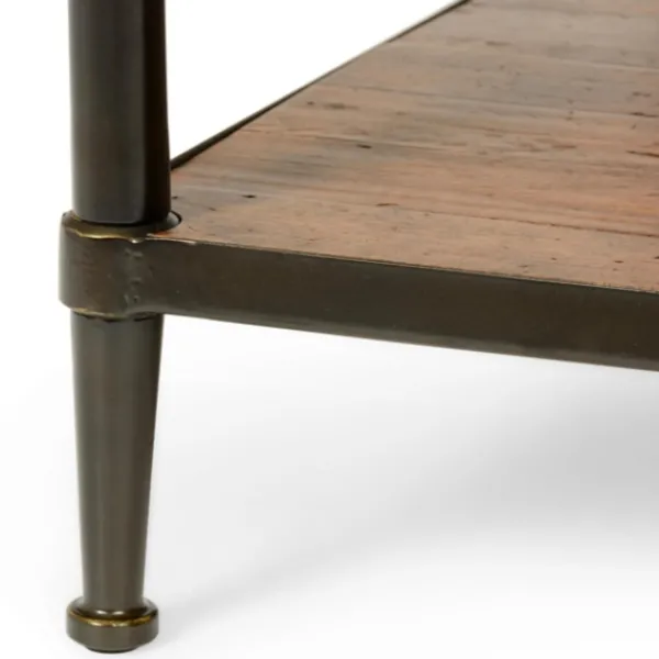 Coffee Tables-Kirkland's Home Crowley Wood And Iron Bunching Coffee Table Brown