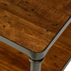 Coffee Tables-Kirkland's Home Crowley Wood And Iron Bunching Coffee Table Brown
