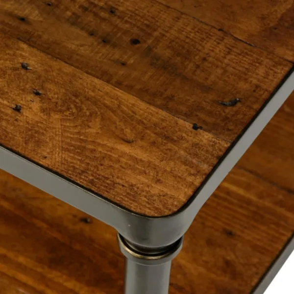 Coffee Tables-Kirkland's Home Crowley Wood And Iron Bunching Coffee Table Brown