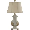 Table Lamps-Kirkland's Home Crystal Cream Traditional Table Lamp Tan
