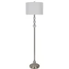 Floor Lamps-Kirkland's Home Crystal Orb Stacked Floor Lamp, 60 In. White