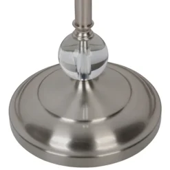 Floor Lamps-Kirkland's Home Crystal Orb Stacked Floor Lamp, 60 In. White
