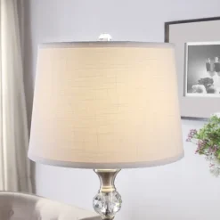 Floor Lamps-Kirkland's Home Crystal Orb Stacked Floor Lamp White