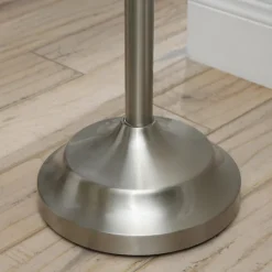 Floor Lamps-Kirkland's Home Crystal Spheres Brushed Nickel Floor Lamp White