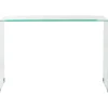 Console Tables-Kirkland's Home Curved Glass Console Table Clear