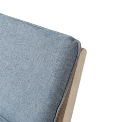 Accent Chairs-Kirkland's Home Cushion Ash Cane Back Accent Chair Blue