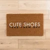 Doormats-Kirkland's Home Cute Shoes Coir Doormat Brown/White