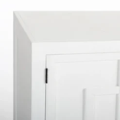 Cabinets & Sideboards-Kirkland's Home Cyra 4-Door Wood Cabinet White