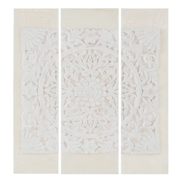 Canvas Art-Kirkland's Home 3D Embellished Canvas 3-Pc. Set Ivory