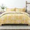 Comforters-Kirkland's Home Daisy Medallion Queen 3-Pc. Comforter Set Yellow