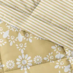 Comforters-Kirkland's Home Daisy Medallion Queen 3-Pc. Comforter Set Yellow