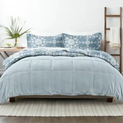Comforters-Kirkland's Home Daisy Medallion Queen 3-Pc. Comforter Set Blue