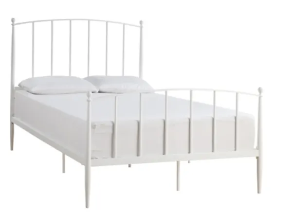 Beds & Headboards-Kirkland's Home Daisy Modern Arch Full Bed Frame White